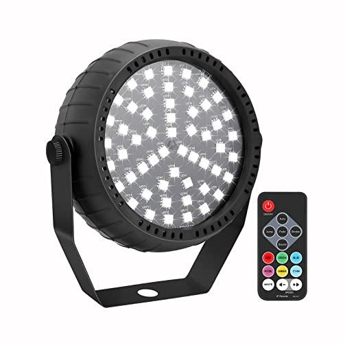 Telbum Strobe Lights, 54 Super-Bright RGB LEDs Mini Strobe Light for Parties, Halloween Strobe Lights with Remote Control, Sound Activated & Speed Control Plug-In Flash Light for Room DJ Stage Wedding