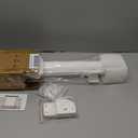 No Drill Retractable Baby Gate for Stairs - White Baby Gate 55 inches Wide 34 inch Tall, Mesh Retractable Dog Gate for Stairs, doorways, Hallways, Deck, Outdoor, Indoor, Kitchen, & Porch