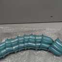 8.2ft Rain Chains for Outside, 10-Cup Lotus Rain Chain Replacement Downspout for Gutters, Eaves, Drainage, Adjustable Length(Light Blue)