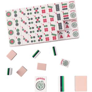 4 Layer American Mahjong Tiles Set with 166 Quality Acrylic Tiles (1.2", Tiles Only), Mahjongg Game Set