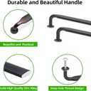 10 Pack 3-3/4 Inch Cabinet Pulls Oil Rubbed Bronze Kitchen Cabinet Handles Zinc Alloy Drawer Pulls Solid Cabinet Hardware (3-3/4'' Hole Center(96mm))