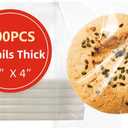 4x4 Inches 200 PCS Cookie Bags for Gift Giving,Self Sealing Cellophane Clear Resealable Cellophane Bags Self Adhesive Individual Cookie for Packaging 200Pieces 4"x4" (4"x4"(Pack of 200))