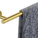 JQK Champagne Bronze Towel Bar, 27 Inch 304 Stainless Steel Thicken 0.8mm Towel Rack Bathroom, Towel Holder Wall Mount, Useable Length 24 Inch, TB110L24-CB