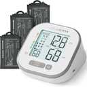 Pediatric Blood Pressure Cuff, Blood Pressure Machine for Home Use - 3 Size Cuffs, Small 4"-8", Medium 6"-10" and Large 7"-17", Perfect for Family Health Monitoring