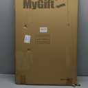 MyGift 35-Inch Wall-Mounted Chalkboard Sign, Vertical/Horizontal Hanging Torched Wood Frame Erasable Message Board