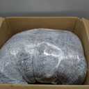 Bedfolks Calming Donut Dog Bed, 36 Inches Round Fluffy Dog Beds for Large Dogs, Anti-Anxiety Plush Dog Bed, Machine Washable Pet Bed (Light Grey, Large)