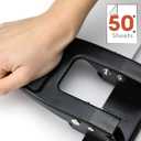 Officemate Heavy Duty 2-Hole Punch, Padded Handle, Black, 50-Sheet Capacity (90082)