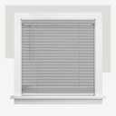 CHICOLOGY Cordless Mini Blinds for Indoor Windows, 24" W x 36" H, Gray Vinyl 1" Slats with Tilt Wand, Light Filtering to Room Darkening, Moisture-Resistant, Child-Safe, Screw-Mount Installation