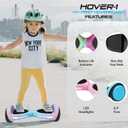 Hover-1 My First Self Balancing Scooter for Kids with 5 mph Max Speed, Dual 150W Motors, 6.3 Tires, 3 Miles Max Range, and LED Headlights