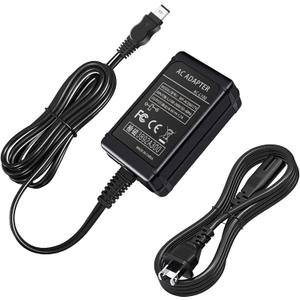 TKDY AC-L100 for Sony Handycam Charger, ACL100 Camcorder Power Cord, Replace AC-L10A L10B L15A L15B L100A L100B L100C, fit for Sony DCR-HC DCM-M DSC-F DSC-S MVC-FD MVC-CD CCD-TRV DCR-DVD CCD-TR etc.