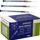 1ml 26 G 1/2inch Lab Supplies 100Pack Individually Packaged