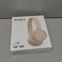 Sony WH-CH520 Wireless Headphones Bluetooth On-Ear Headset with Microphone and up to 50 Hours Battery Life with Quick Charging, Cappuccino