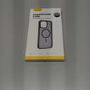 Lamicall Magnetic Case for iPhone 15 Pro Max, for Magsafe - [Diamond Textured Anti-Slip Edge] [Military Grade Shockproof Protection] Translucent Hard Slim Magnet Protective Cover (Black)