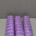 3 Rolls Light Purple Snowball Deco Mesh Ribbon for Wreath Making Supplies, 10 Inch x 30FT Metallic Foil Burlap Deco Mesh Fabric for DIY Crafts Christmas Tree Wreath Swags and Decorating