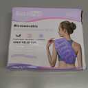 SuzziPad Microwave Heating Pad for Back and Lumbar Discomfort, Microwavable Heating Pads with Moist Heat, Hands-Free Heat Wraps for Back, Stomach and Neck, Warm Compress for Daily Relaxation (Purple)