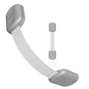 Baby Proofing Child Safety Locks (2 Pack) by Skyla Homes - The Safest, Quickest and Easiest 3M Adhesive Cabinet Latches, No Screws & Magnets, Multi-Purpose for Furniture, Kitchen, Ovens, Toilet Seats (Gray)