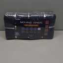 6 Pack Extra Heavy Duty Large Moving Bags with Strong Zipper & Comfortable Handles, Sturdy & Durable Clothes Storage Bags Totes Bins, Blue Packing Moving Boxes for College Supplies, Dark Blue