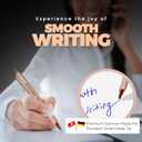 MESMOS 6 Pack 3.9 inch (9.8cm) Pen Refills Ballpoint Blue Ink, Compatible with Ballpoint Parker Pen, Replacement Ink Refills, 1.0mm Smooth Writing Medium Tip, Cartridge (Blue)