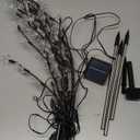 TAILERRI Solar Christmas Pathway Lights for Outside, 4 Pack Artificial Tree Snowflake Stake Lights, Waterproof Christmas Decorations for Yard Garden Patio Party Winter Decor (Multi-Colored)