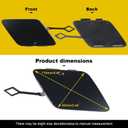 Car Front Bumper Tow Hook Cover Compatible with Luxury Edition BMW 5 2017 2018 2019 2020 G30 G31 518 520 525 530 535 540 Trailer Cover Cap 51117427448 Small Lid Towing Eye Cap