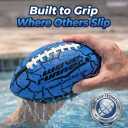Wave Runner Water Football for Pool and Beach | Waterproof Football for Outdoor Games for Adults, Teens, and Kids - Lightweight Pool Toys, Easy Wet Grip, Outdoor Summer Toy Gift for Boys Ages 8-16