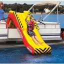 SportsStuff Spillway Dock Slide - Inflatable Pontoon Slide, Yellow & Red, Large