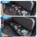 Underseat Storage for 2019-2026 Chevy Silverado 1500 Crew Cab, Divider Under Seat Storage Box for 2020-2026 Silverado/Sierra 2500HD 3500HD Double Cab & Crew Cab with Mesh Pocket & Inner Bin