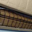 LazBlinds Cordless Blackout Bamboo Roman Shades, 23x64, Penang Teak