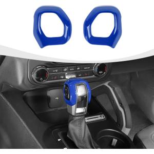 Gear Shift Knob Trim Cover Compatible with 2021-2025 Ford Bronco Interior Accessories, Blue