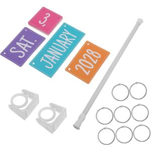 Classroom Flip Calendar Set with Adjustable Holder Bulletin Board for Home School Engaging Educational Tool for Date Cards Included