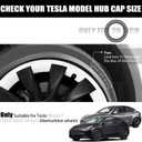Wheel Rim Protect for Tesla Model Y 20" (2020-2024), Easy-Install Hubcaps Wheel Cover, Scratch-Resistant Car Tire Trim Rings, Stylish Design for Induction Wheels, Peal White 4Pcs Model Y Accessories