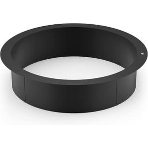 Stanbroil 42" Outdoor Fire Pit Ring Insert for Wood Burning, Heavy Duty Steel Round Fire Pit Ring Liner for Outside, 42" Outer/36 Inner DIY Camping Firepit Above or In-Ground, Backyard Bonfire