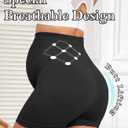 Y25D Maternity Shapewear Seamless Underwear Over Bump Pregnancy Shorts High Waist Panties Under Dress Belly Support Black, XXL