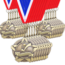 Quelay 30 Pcs 2'' Award Medals Bulk Gold Silver Bronze Medals with Neck Ribbons Metal Trophy Award Prize Gift for Kids Adults Competitions Party, Tournaments(Dance)