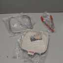 Grill Pan with Lid Non Stick Griddle Pan for Stove Top Indoor Cooking Steak Pan Square Aluminum Skillet Grilling Induction Compatible with Tong White 7.48 inches