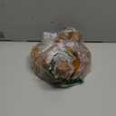 Round Wooden Side Table & Drink Table | Sturdy & Functional Mid-Century Modern Design with Solid Wood Columns for Living Room, Bedroom, Office & More (Brown)