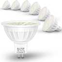 ALIDE MR16 Led Bulbs 5W,50W Halogen Equivalent,Wide Angle 120 Degree,GU5.3 Bi-Pin 5000K Daylight White,12V MR16 LED for Overhead Tracking Flood Recessed Accent Ceiling Landscape Lighting, 6 Pack