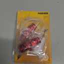 GASHER 2PCS 10AN Male Flare to 3/8" Fuel Hardline Tube Fitting Straight Adapter Aluminum Alloy Red Anodized