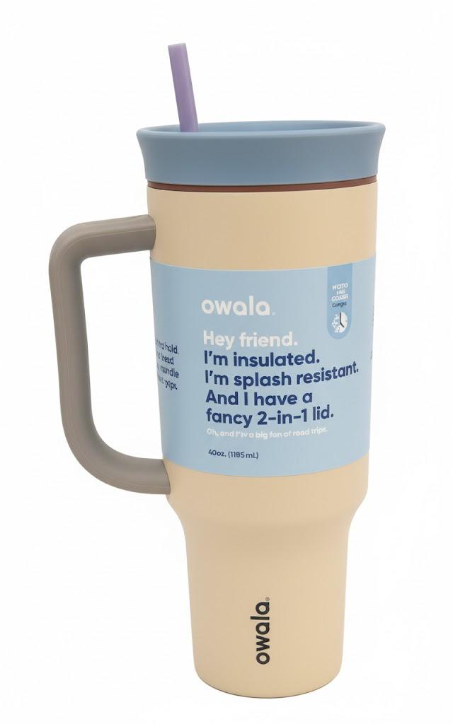 BlenderBottle C06201 Tumbler 40oz - Stainless Steel - sail