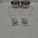 LIMOEASY Chilled Dip Bowl (2 Pack), 25oz Ice Serving Bowl with Lid for Parties, Cold Serving Dish for Hummus, Salsa, Guacamole, Sauces, Pasta