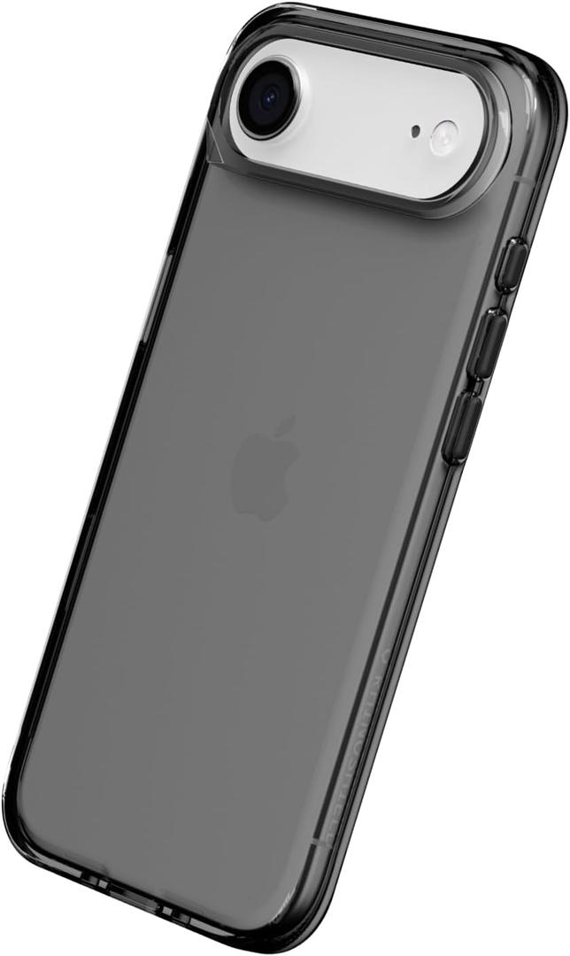 RhinoShield Clear Case Compatible with iPhone Air | Transparent Protective Phone Case, Exceeds Military Drop Standards, Scratch Resistant, Shockproof, Trendy Colors - Ash Black