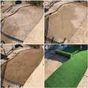 Artificial Grass Turf, 10ft x 12ft (120 ft) 20mm Pile Height Indoor Outdoor Synthetic Realistic Faux Fake Astroturf Rug Carpet Mat for Balcony Decor Playground Patio Dogs