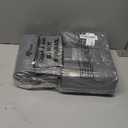 Tinlade 50 Count Jumbo Cat Litter Box Liners Large Drawstring Cat Litter Liners Bags Unscented Tear Resistant for Trash Waste to Keep Your Home Clean(39 x 22 Inch,Gray, Red)