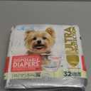 Paw Inspired 32ct Disposable Dog Diapers | Female Dog Diapers Ultra Protection | Diapers for Dogs in Heat, Excitable Urination, or Incontinence (X-Small)