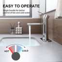 Chrome Bathroom Faucet Single Hole Single Handle Vanity Modern Sink RV Bathroom Faucet with Pop-up Drain for 1 - or 3 Hole Sink (Chrome)