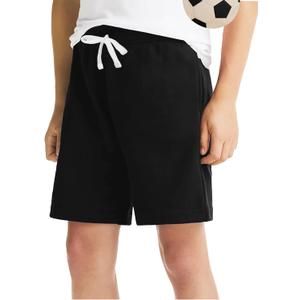 Topstype Boys' Casual Sweat Shorts Summer 5-6 Years (Black)