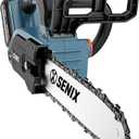 SENIX 20V 10" Electric Chainsaw, Cordless Battery Powered Top Handle Chainsaw, Brushless Chain Saw, Garden Tool for Trees, Pruning, Branch Cutting, Yard, Fathers Day Gift, Tool Only, CSX2-M1-0