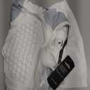 COOLOMG Youth Baseball Chest Protector Padded Compression Shirt Sleeveless Softball Football Lacrosse Rib Heart Sternum Guard (Small, White)