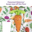 Boppy Shopping Cart Cover & High Chair Cover, Multi-Color Farmers Market, Cart Cover for Babies with Soft 360-Degree Coverage, SlideLine Toy Tether with Crinkle Leaf Toy Included, 6mo+