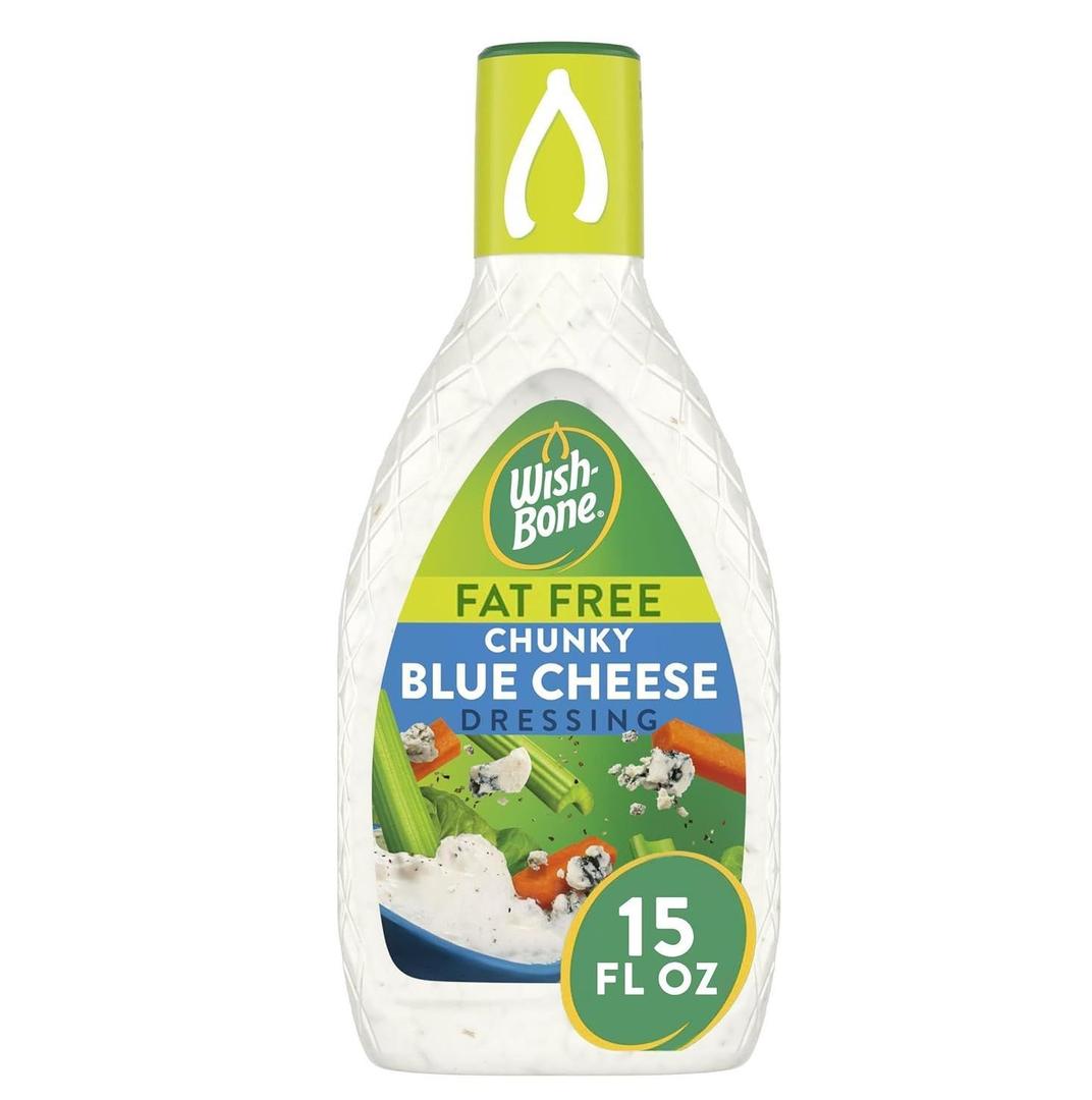 Wish-Bone Fat Free Chunky Blue Cheese Salad Dressing, 15 FL OZ (EXP 11/25/25)